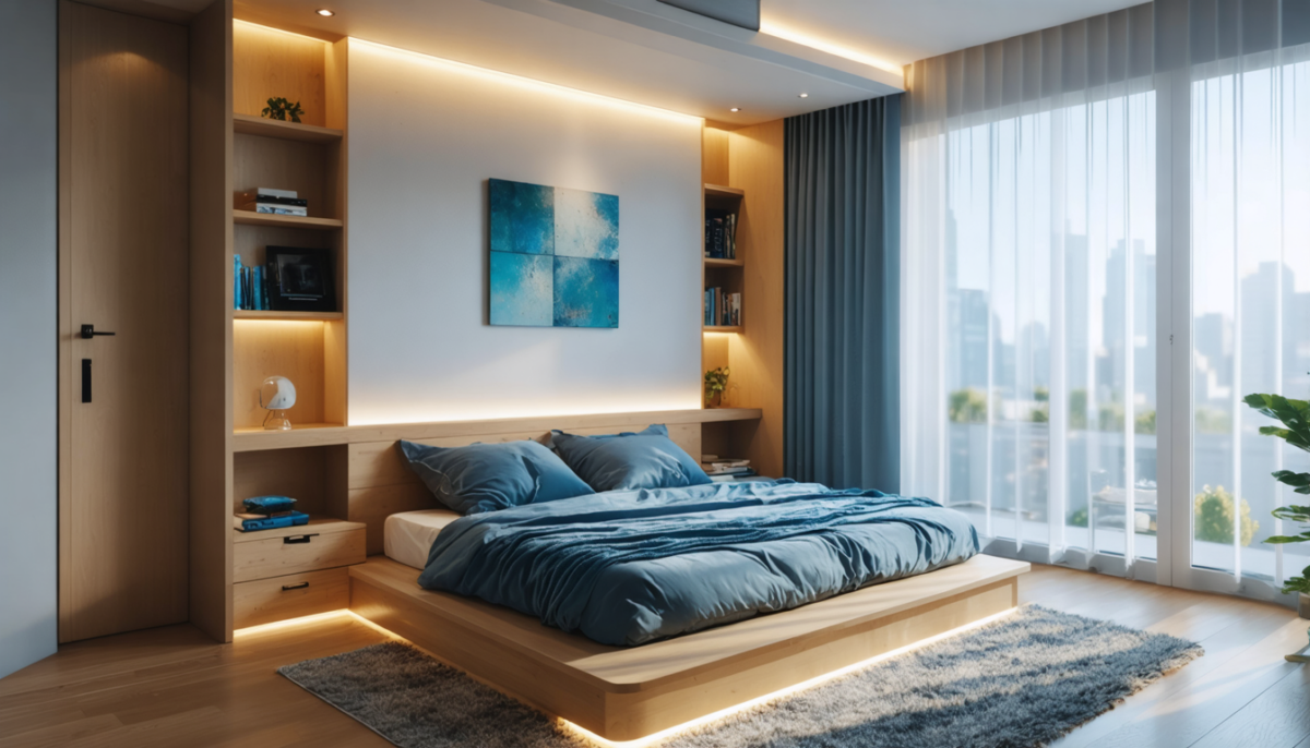découvrez des astuces ingénieuses pour optimiser l’espace dans une petite chambre avec un lit double et rendre votre intérieur à la fois fonctionnel et cosy.