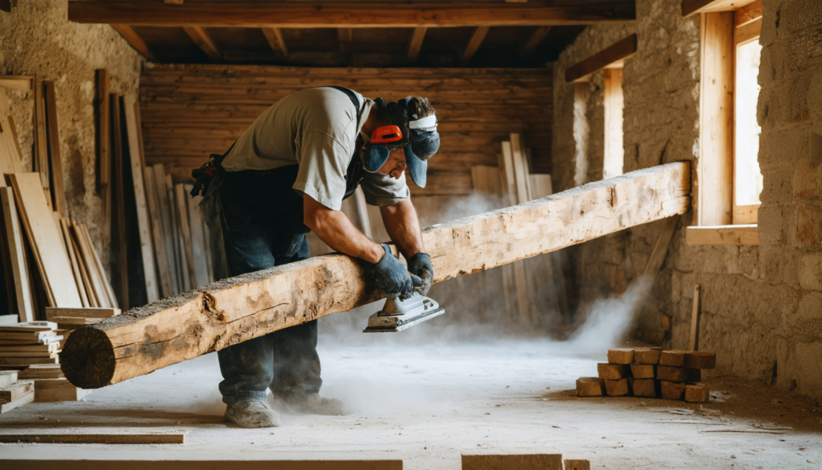 découvrez des techniques efficaces pour poncer facilement une poutre aux formes irrégulières et obtenir une finition parfaite, même sur les surfaces difficiles.