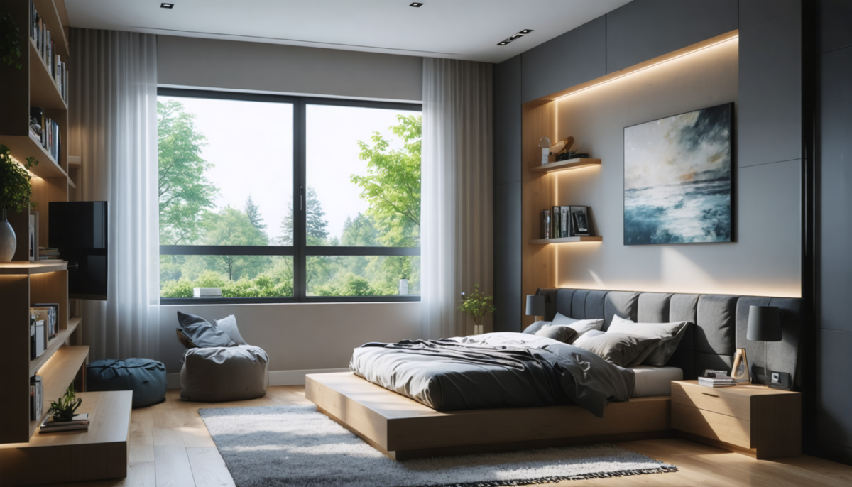 découvrez des astuces ingénieuses pour optimiser l’aménagement de votre petite chambre avec un lit double, alliant confort et gain d’espace.
