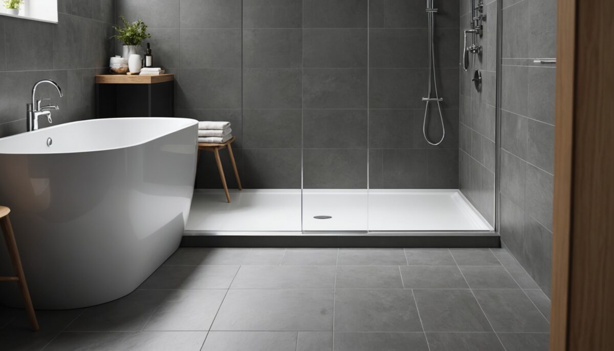Les meilleures solutions pour remplir l'espace entre le receveur de douche et le sol
