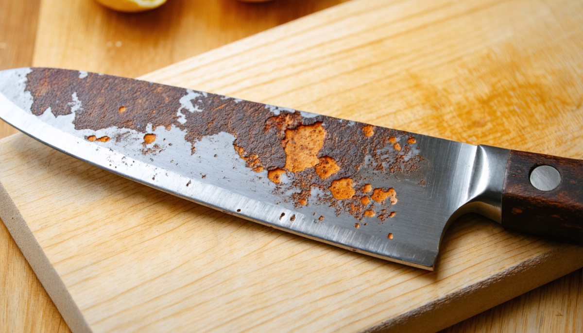 découvrez les dangers que la rouille sur votre couteau peut représenter pour votre santé et comment les éviter pour une meilleure sécurité en cuisine.
