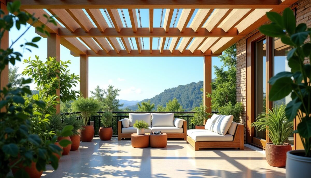 Comment créer de l’ombre sur une terrasse plein sud sans sacrifier la luminosité ?