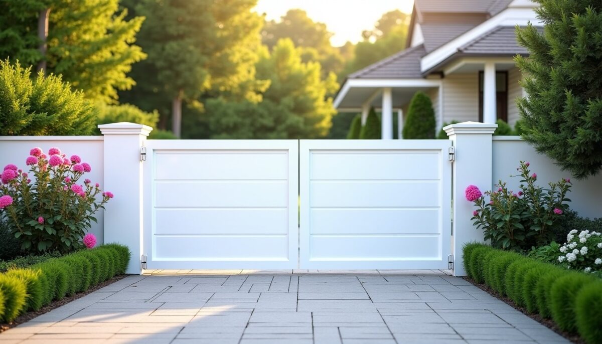 Portail en PVC : l'option astucieuse pour une entrée de maison sécurisée et facile à entretenir